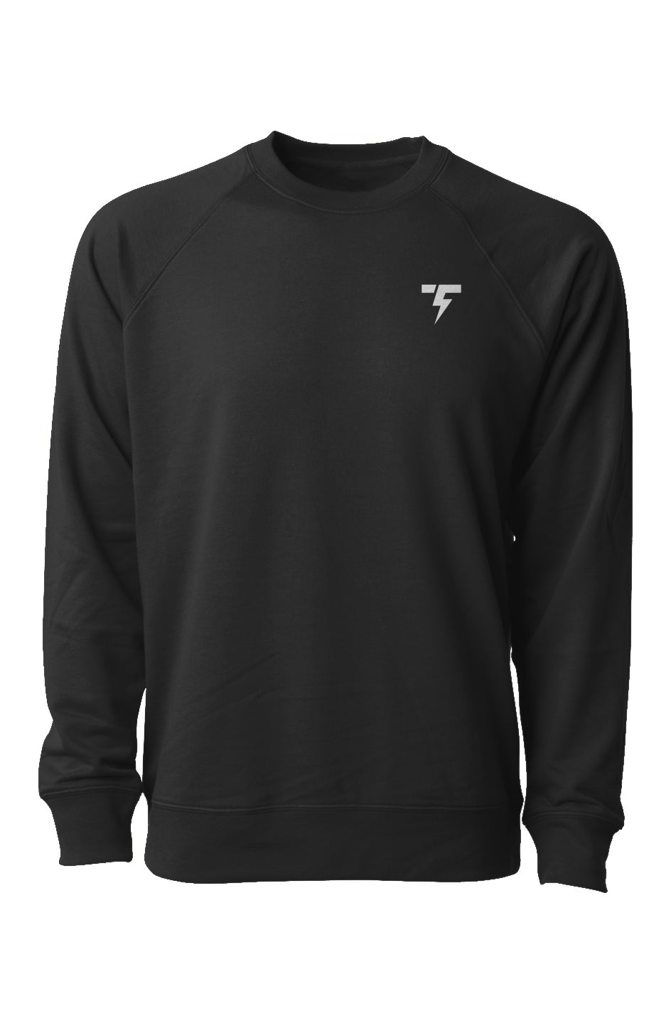 Adult Loopback Terry Crewneck Sweatshirt - Simple Logo