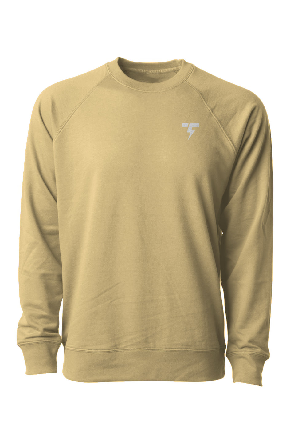 Adult Loopback Terry Crewneck Sweatshirt - Simple Logo